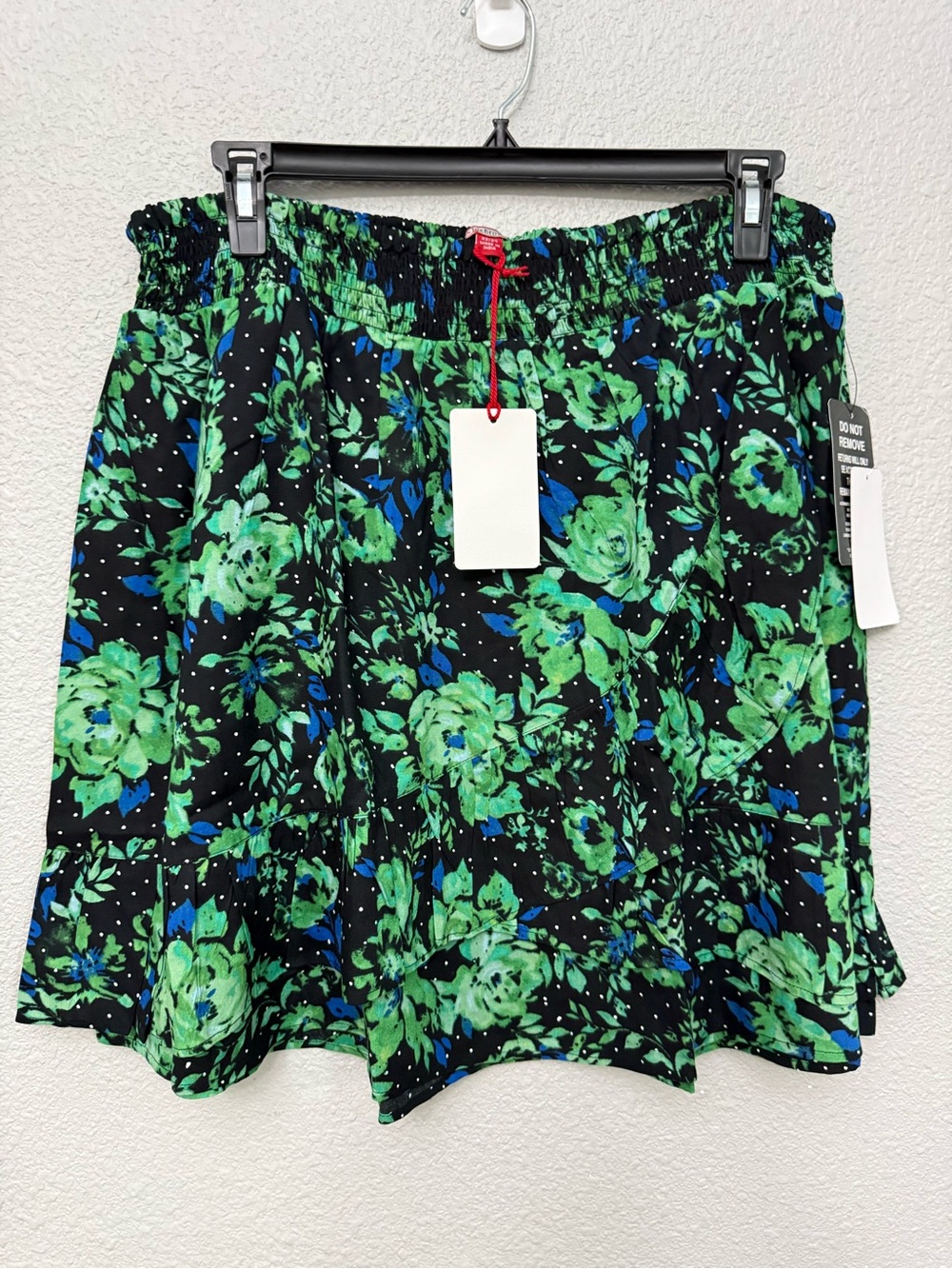 NWT Joe Browns Flowy Ruffle Skirt in Green Garden Size 22/24